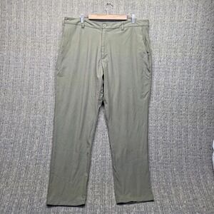 Skyr Men's Pants 38x30 XL Olive Green Tricot Dynasty Slim Fit Golf Stretch Tech